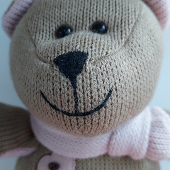 Starbucks Bearista Bear Knit Plush Winter 89th Edition Pink Heart Key 2010 - Picture 3 of 9